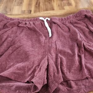 Women's Casual Maroon Shorts